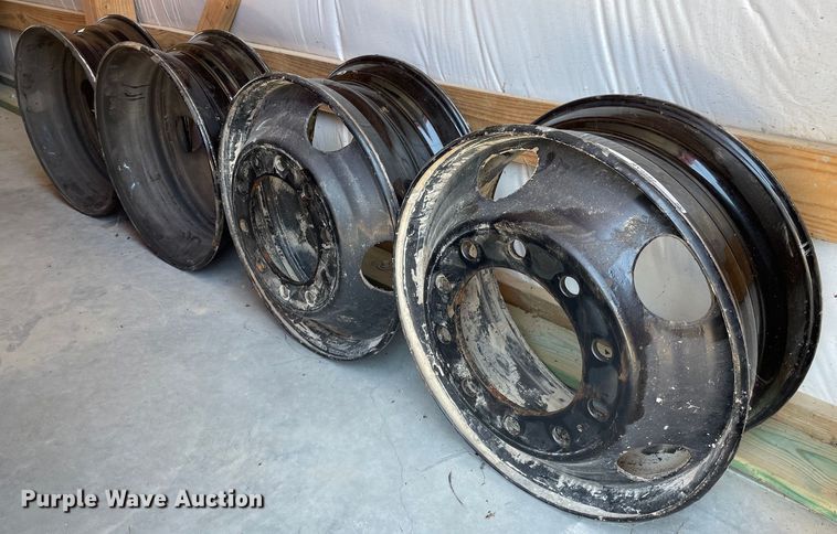 image for item NY9592 (4) 22.5x8.5 steel wheels