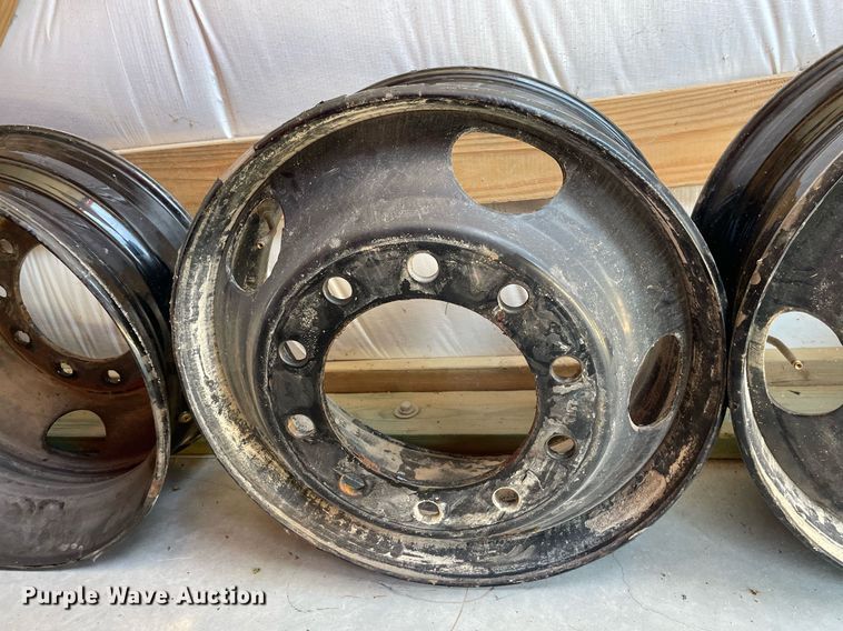 image for item NY9592 (4) 22.5x8.5 steel wheels