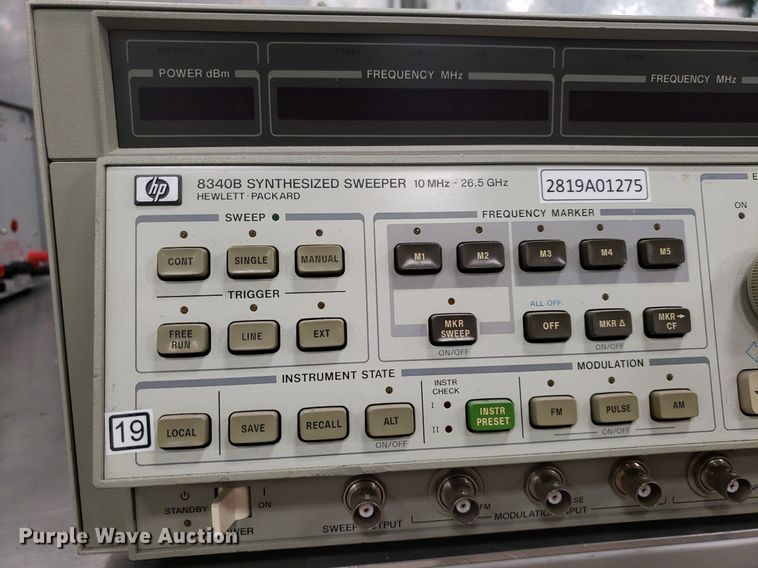 image for item OB9730 Hewlett Packard 8340B  synthesized sweeper