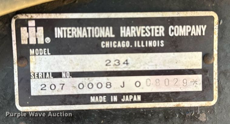 image for item OC9103 International 234  tractor