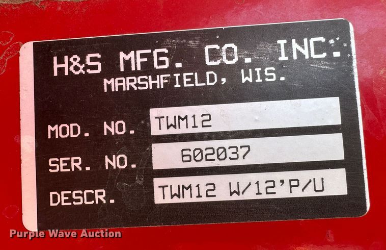 image for item DM2581 H&S TWM12  hay merger