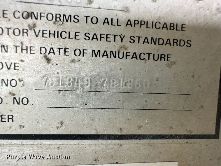 image for item DM2585 1978 Ravens  end dump trailer