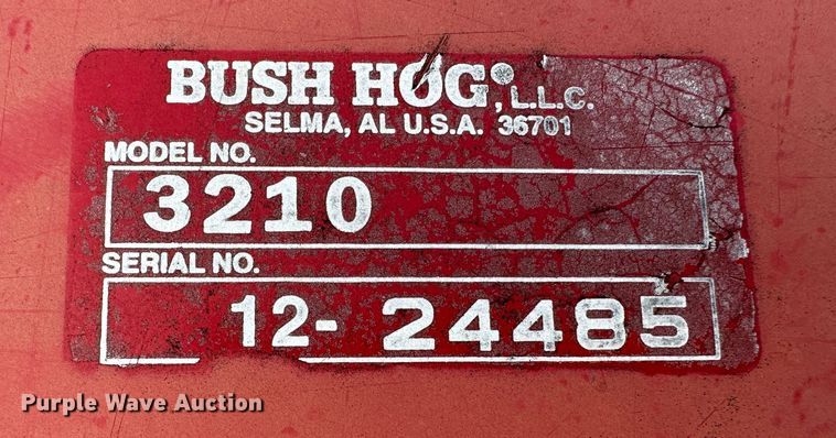 image for item DM2587 Bush Hog 3210  rotary mower