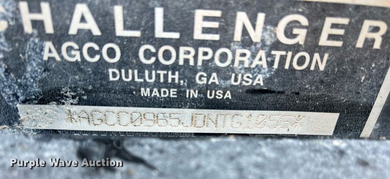 image for item DN3056 2013 Challenger MT965C  4WD tractor