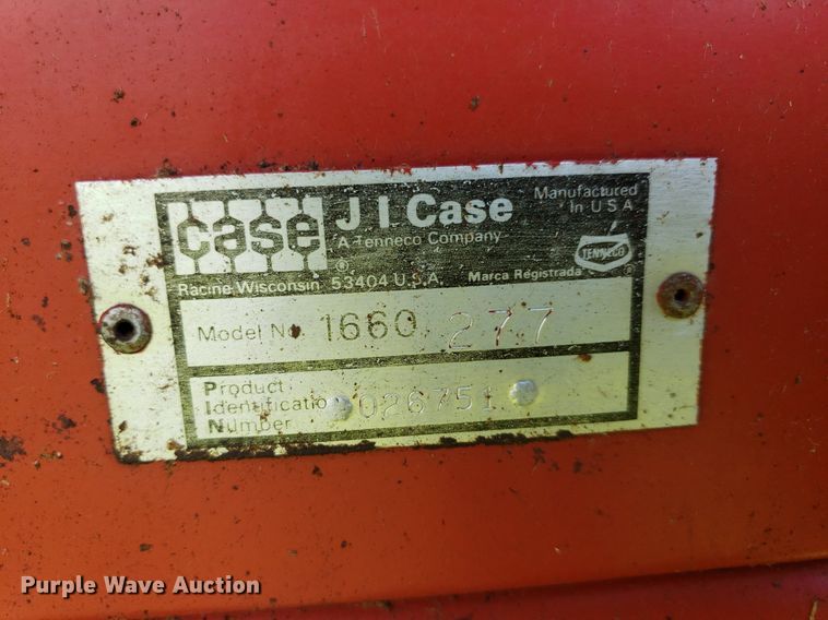 image for item DO2927 1987 Case IH 1660  RWA combine