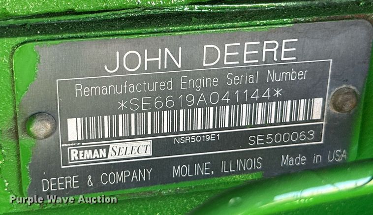 image for item DQ1345 John Deere 5820  forage harvester