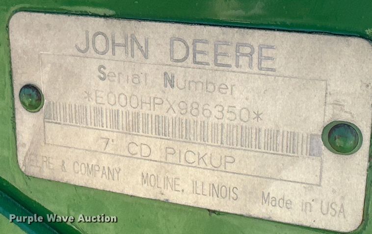 image for item DQ1346 John Deere  7' CD pickup head