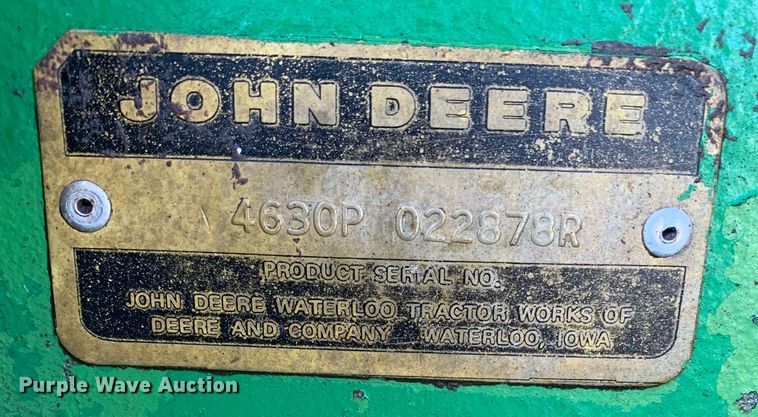 image for item DQ1352 1976 John Deere 4630  tractor