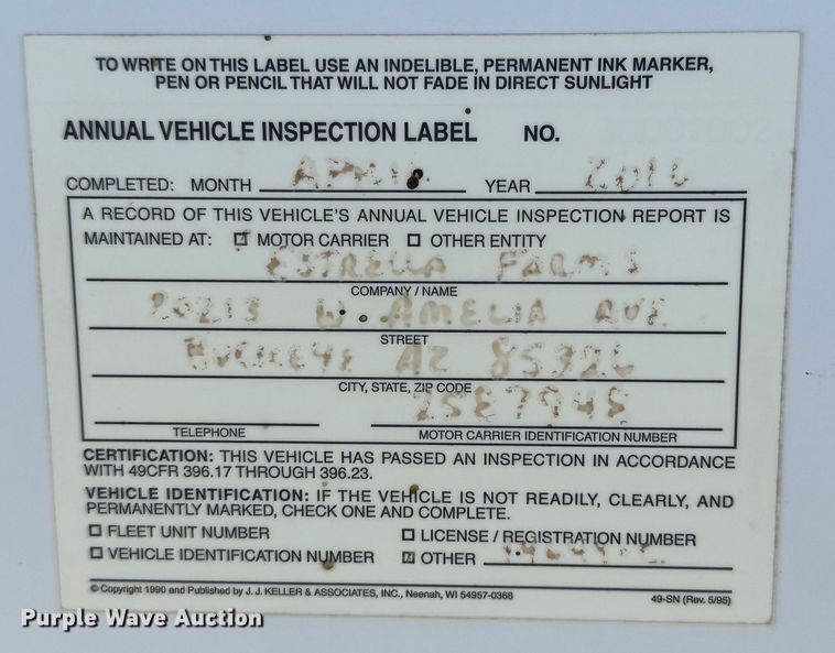 image for item DQ1353 2004 Trail King  live bottom trailer