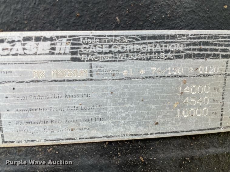 image for item JD9165 1999 Case MX220 Magnum  MFWD tractor