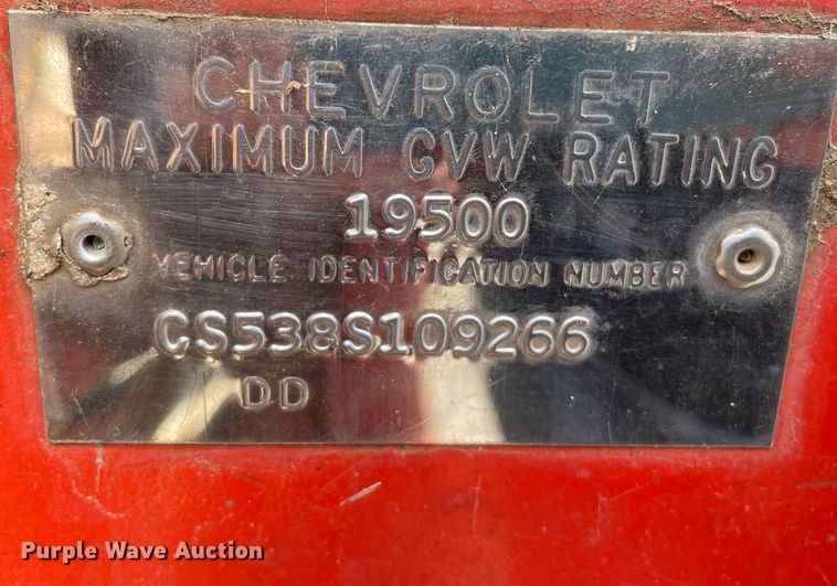 image for item LB9369 1968 Chevrolet 50  grain truck