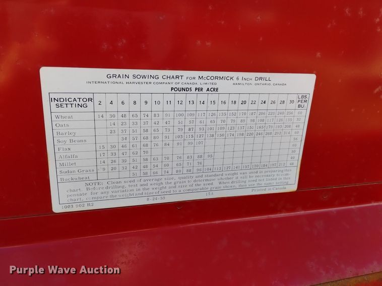 image for item LP9646 International  grain drill