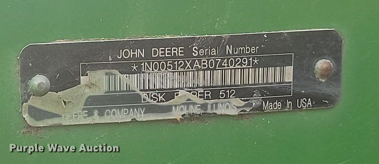 image for item LQ9065 John Deere 510  disk ripper