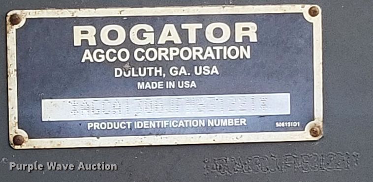 image for item LS9602 2015 Challenger RoGator RG1300B  applicator