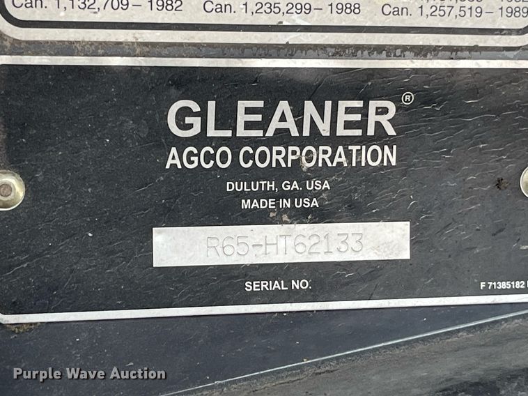 image for item MG9373 2008 Gleaner R65  combine