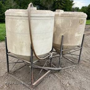 image for item MG9394 (2) Ace Roto-Mold cone bottom tanks