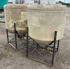 image for item MG9394 (2) Ace Roto-Mold cone bottom tanks