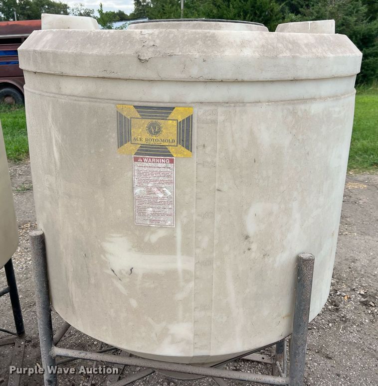 image for item MG9394 (2) Ace Roto-Mold cone bottom tanks