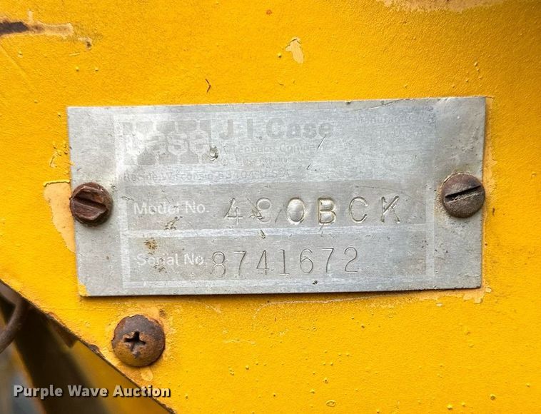 image for item NP9920 1974 Case 480B  industrial tractor