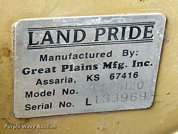 image for item NP9925 Land Pride PS25120  seeder