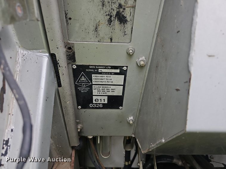 image for item NT9795 1994 Massey Ferguson 390  MFWD tractor