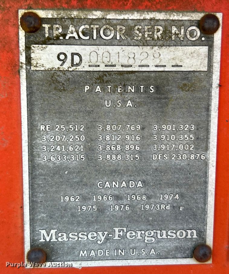 image for item OK9746 1979 Massey Ferguson 4880  4WD tractor