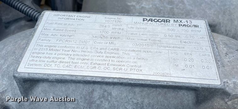 image for item DL3860 2016 Peterbilt 579  semi truck