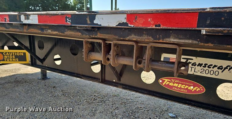 image for item DN8620 2012 Transcraft TL2000  flatbed trailer