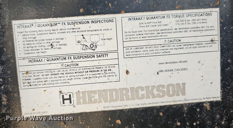 image for item DN8620 2012 Transcraft TL2000  flatbed trailer