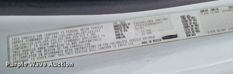 image for item DO3617 2010 Freightliner Business Class M2  bucket truck