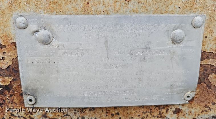 image for item DQ0096 1995 Fruehauf FBHLP-9 1.5-NF2-48W  dry van trailer