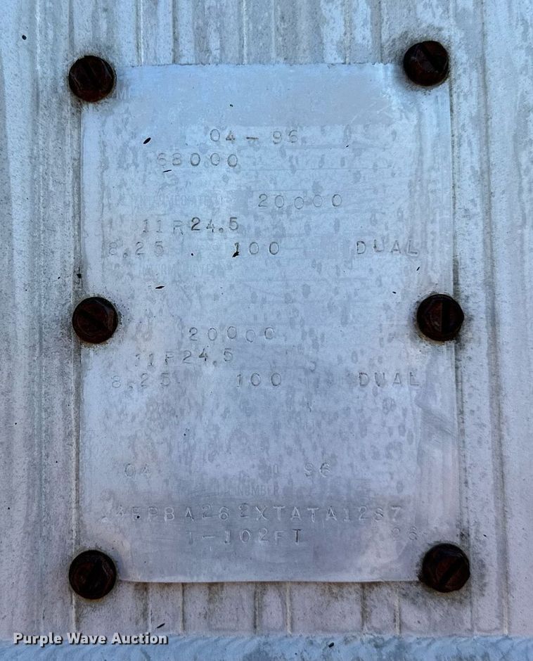 image for item DS2061 1996 Vantage  end dump trailer