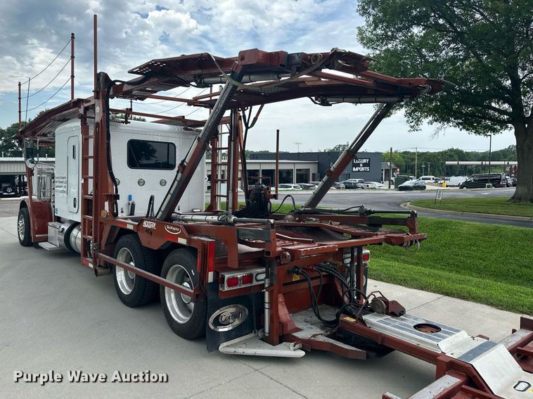 image for item DS2115 2016 Peterbilt 389  car carrier truck with car carrier trailer