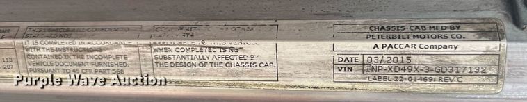 image for item DS2115 2016 Peterbilt 389  car carrier truck with car carrier trailer