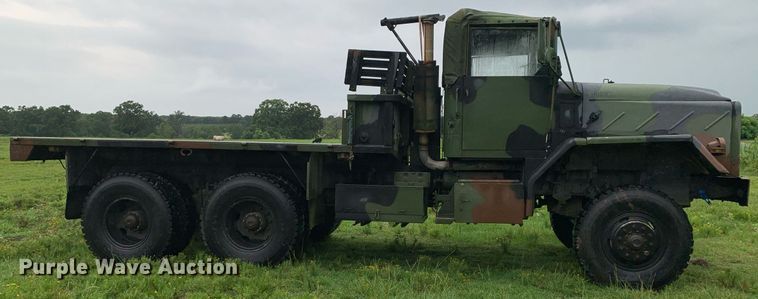 image for item LH9757 1983 Am General M923  flatbed truck