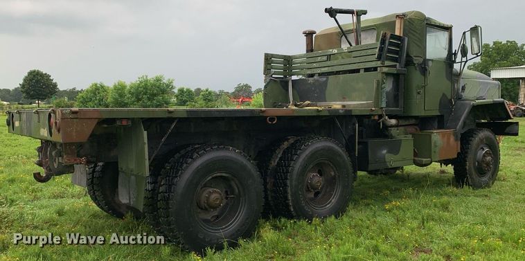 image for item LH9757 1983 Am General M923  flatbed truck