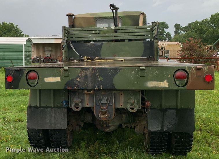 image for item LH9757 1983 Am General M923  flatbed truck