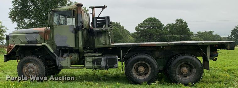 image for item LH9757 1983 Am General M923  flatbed truck