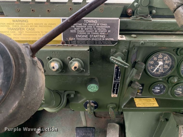 image for item LH9757 1983 Am General M923  flatbed truck