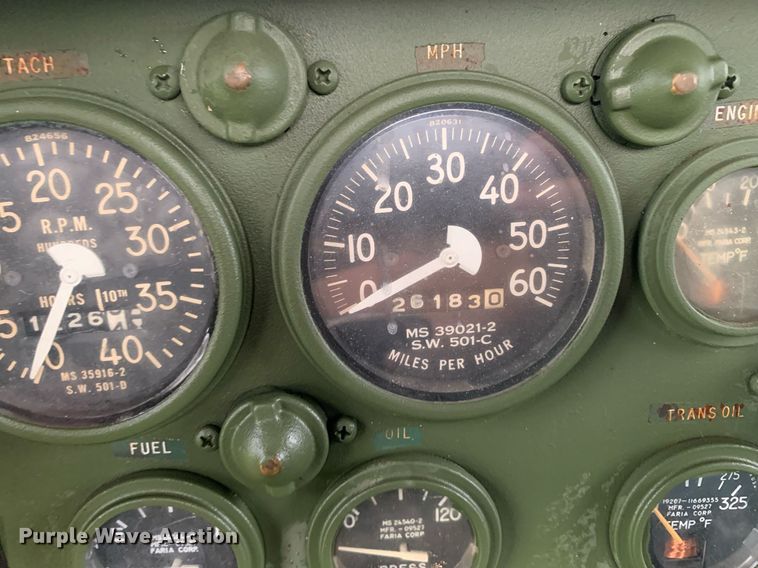 image for item LH9757 1983 Am General M923  flatbed truck