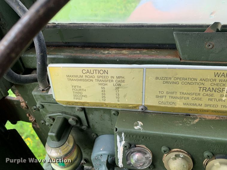 image for item LH9757 1983 Am General M923  flatbed truck