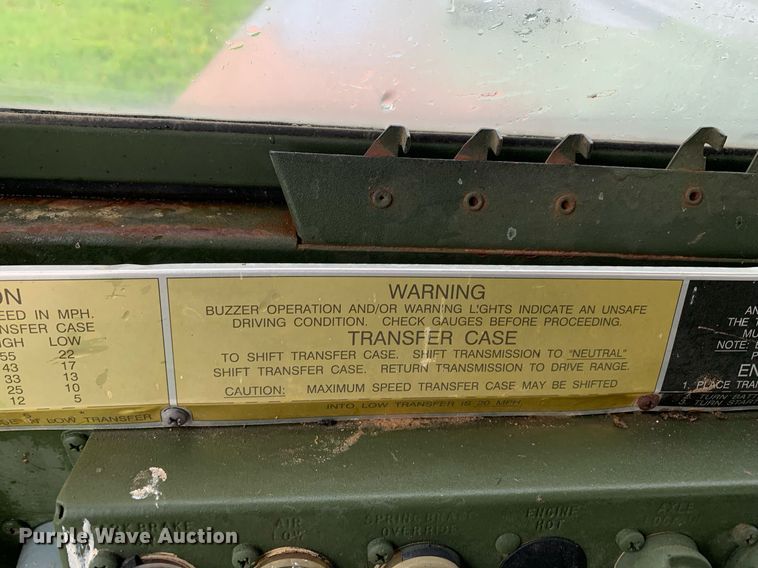 image for item LH9757 1983 Am General M923  flatbed truck