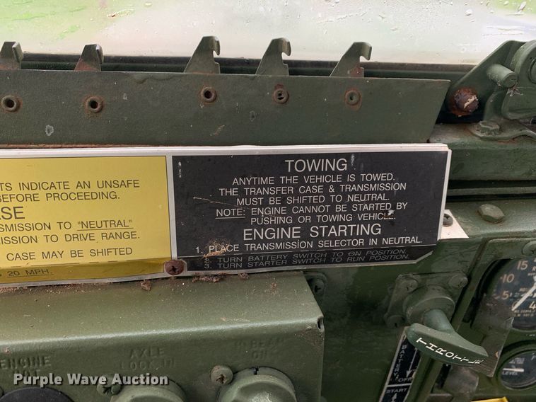 image for item LH9757 1983 Am General M923  flatbed truck