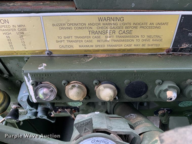 image for item LH9757 1983 Am General M923  flatbed truck