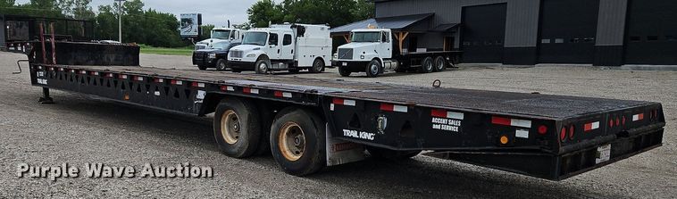 image for item LM9055 2007 Trail King TK70HT-482  drop deck equipment trailer