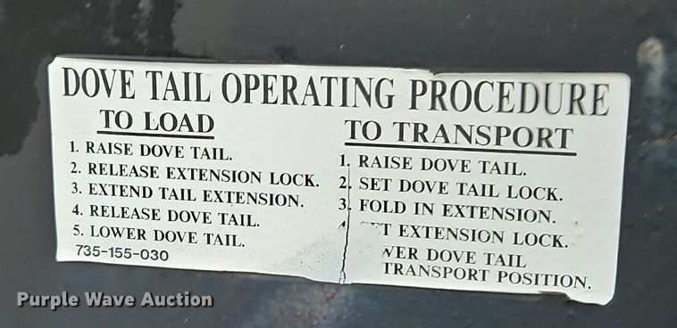 image for item LM9055 2007 Trail King TK70HT-482  drop deck equipment trailer