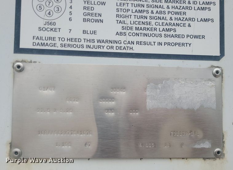 image for item MG9579 2007 Great Dane Trailers  dry van trailer