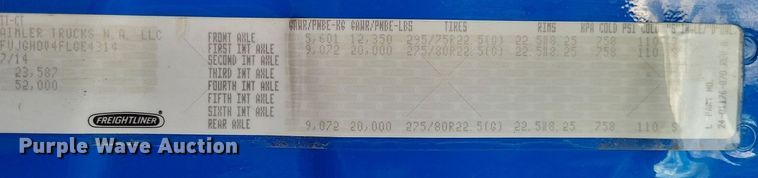 image for item MO9686 2015 Freightliner Cascadia 113  semi truck