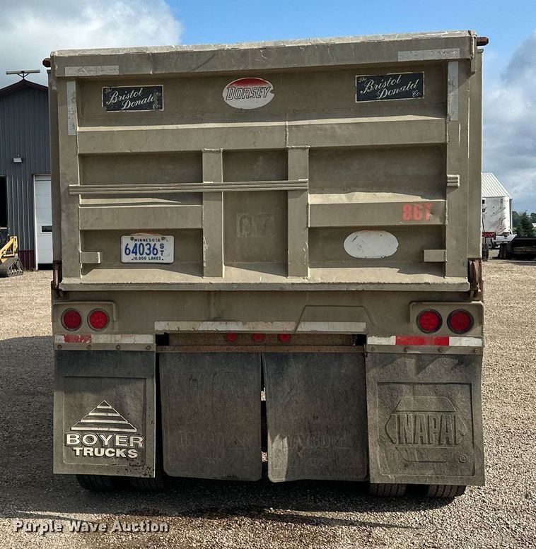 image for item MQ9298 1986 Dorsey  end dump trailer