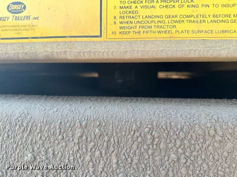 image for item MQ9298 1986 Dorsey  end dump trailer
